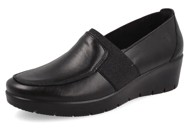 fly-flot-damen-lederschuh-aus-echtleder-mit-gummizug-und-memory-fu-bett image 1