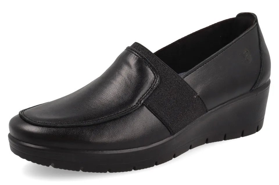 fly-flot-damen-lederschuh-aus-echtleder-mit-gummizug-und-memory-fu-bett image 1
