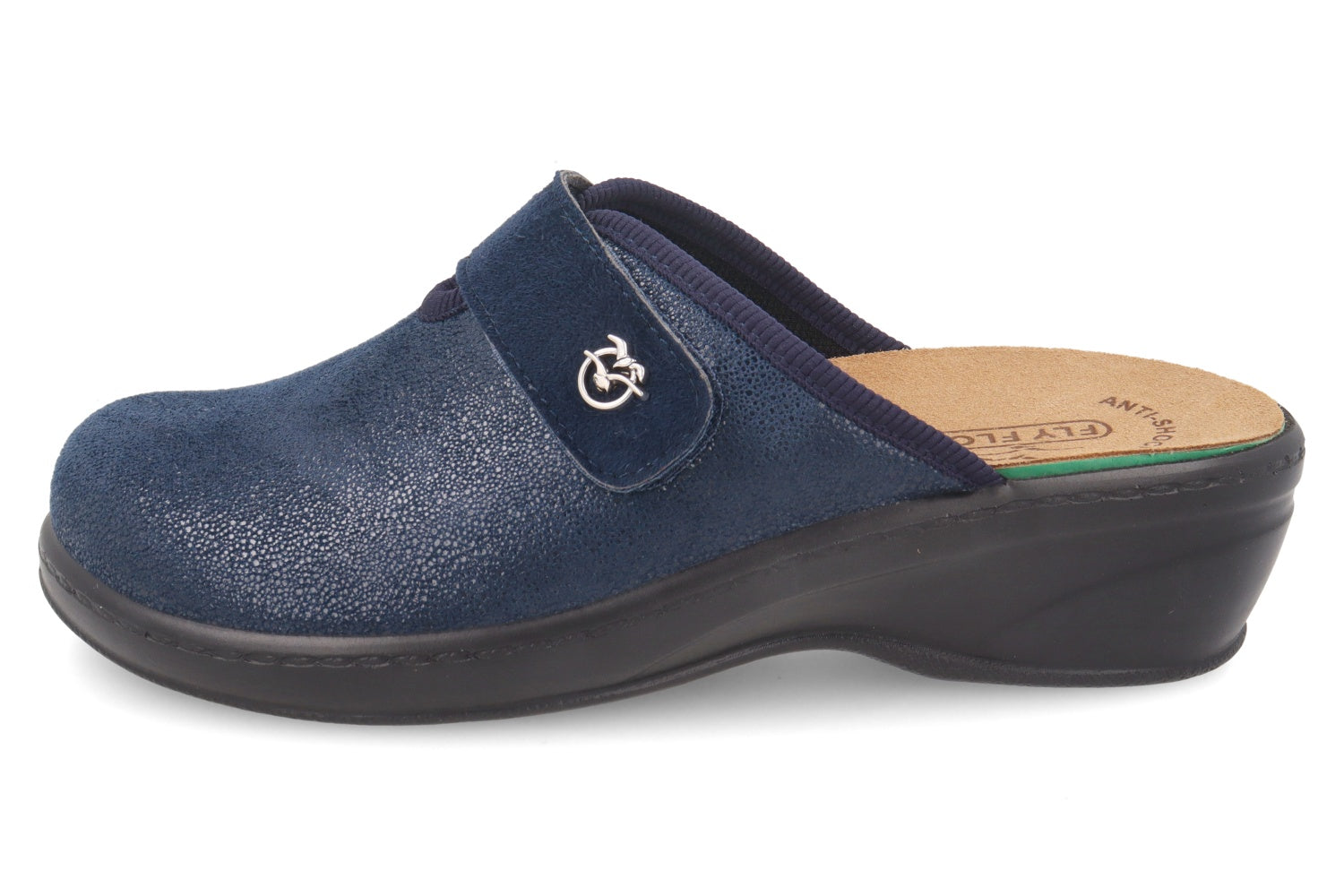 fly-flot-damen-pantolette-stretch-microfaser-klett-auswechselbares-fu-bett image 3