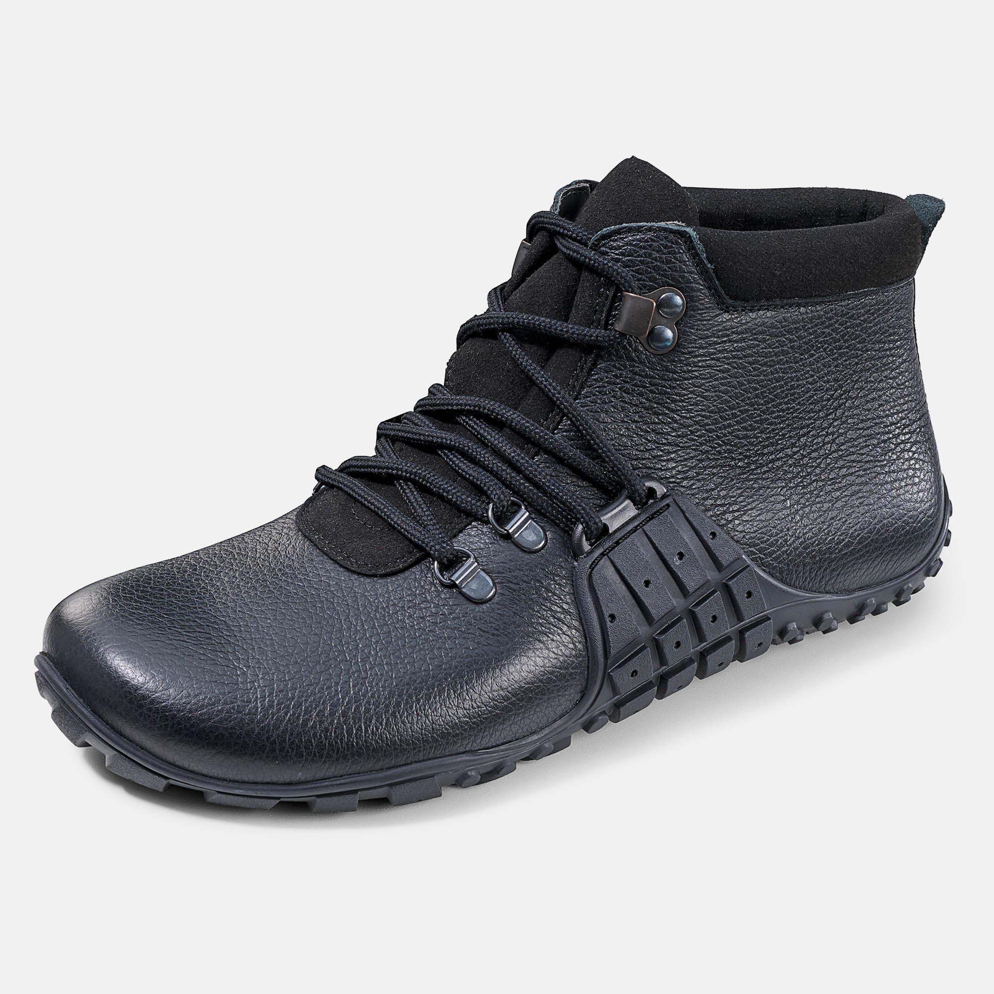 b-r-mountain-barefoot-wanderschuh-leder-braun-schwarz image 5