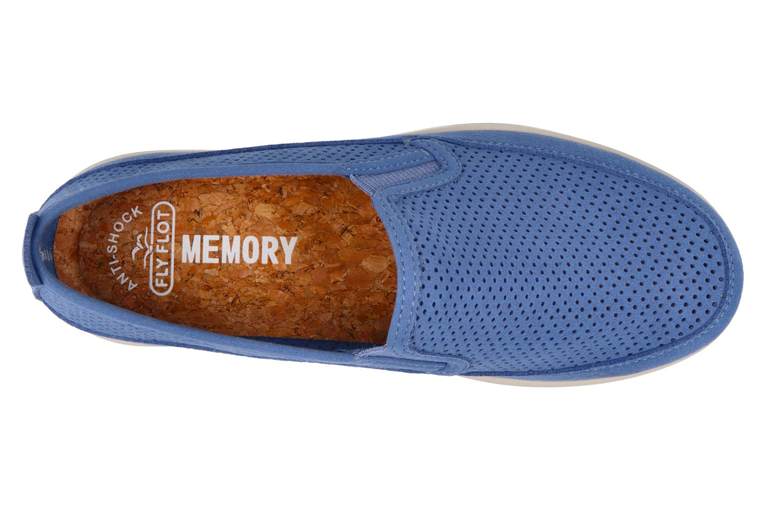 fly-flot-damen-schuh-aus-microfaser-mit-kork-und-memory-4-cm-sohle image 2