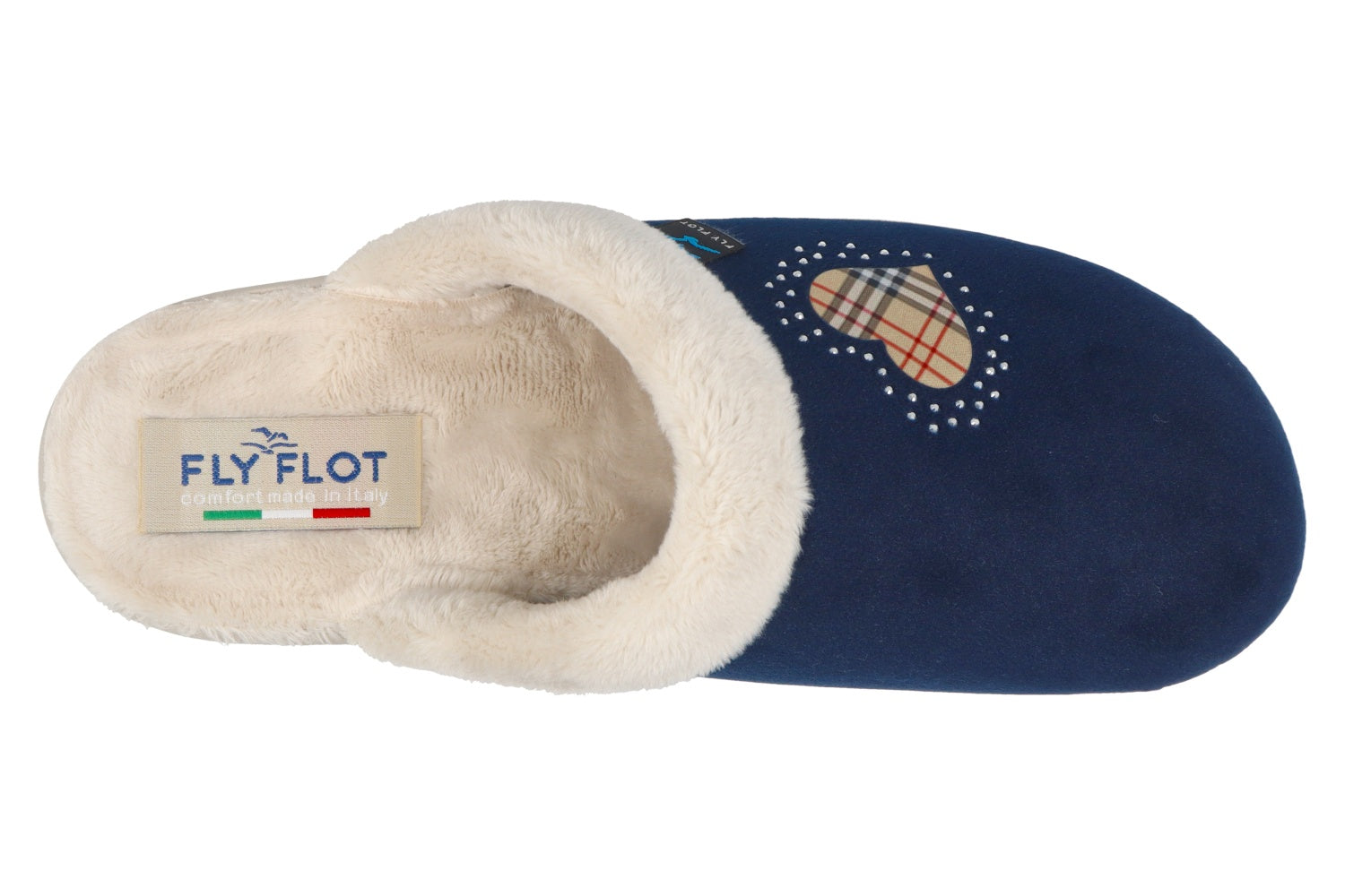 fly-flot-damen-pantolette-aus-weicher-microfibra-mit-pl-sch-fu-bett-3-cm-sohle image 2