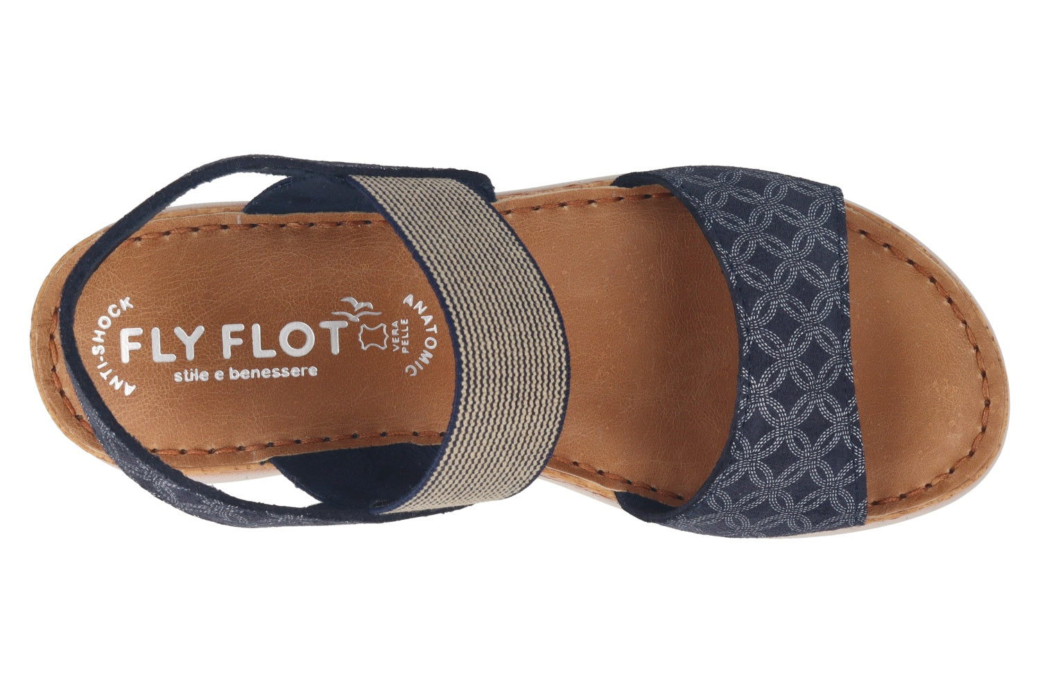 fly-flot-damen-sandale-aus-leder-verstellbarer-riemen-4-cm-sohle image 2