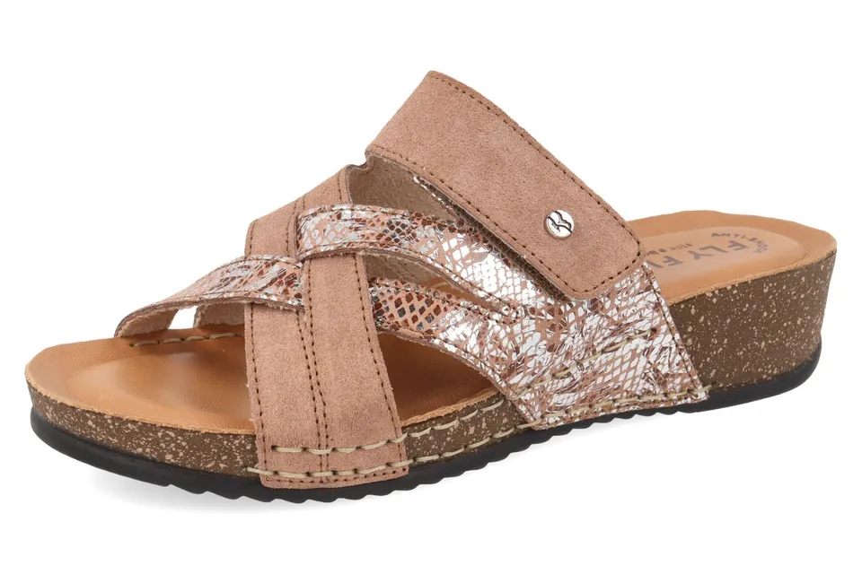 fly-flot-ciabatta-da-donna-in-pelle-damen-leder-pantolette-klett image 1