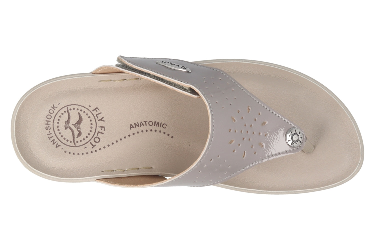 fly-flot-damen-pantolette-aus-stoff-mit-klett-und-4-6-cm-sohle image 2