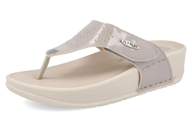 fly-flot-damen-pantolette-aus-stoff-mit-klett-und-4-6-cm-sohle image 1