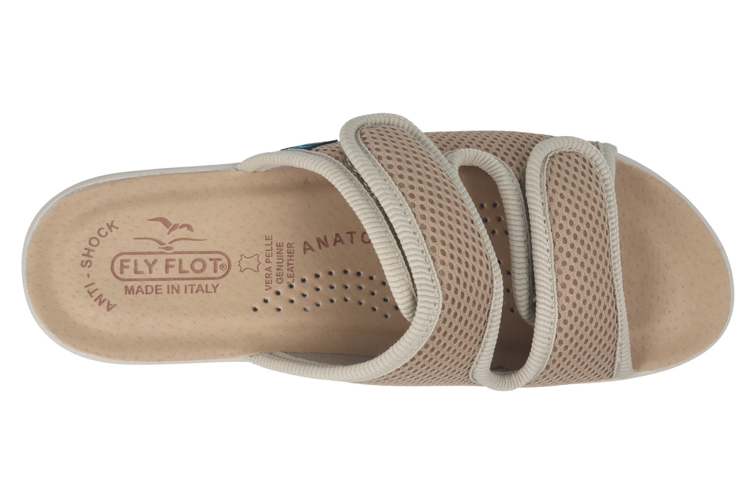 fly-flot-ciabatta-damen-pantolette-aus-elastischem-netz-klett-leder-fu-bett-4-cm image 6