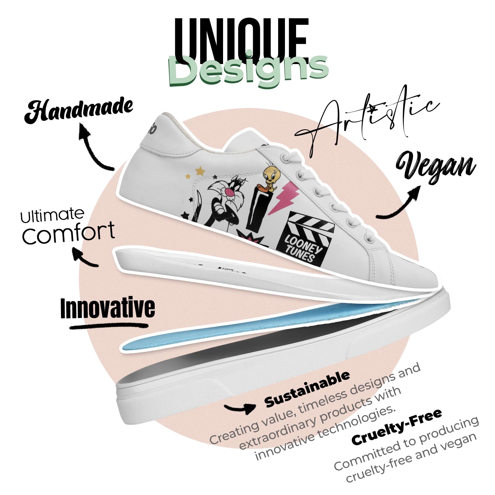 dogo-damen-ace-sneakers-best-of-tweety-and-sylvester-sneaker image 8