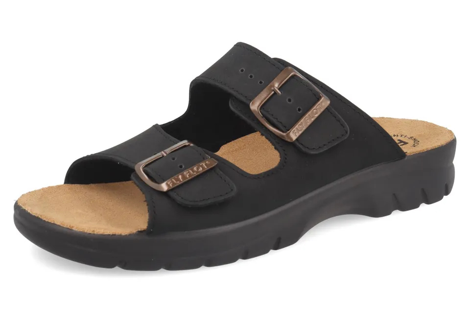 fly-flot-herren-pantoffel-aus-leder-mit-verstellbarer-schnalle-3-5-cm-sohle image 1