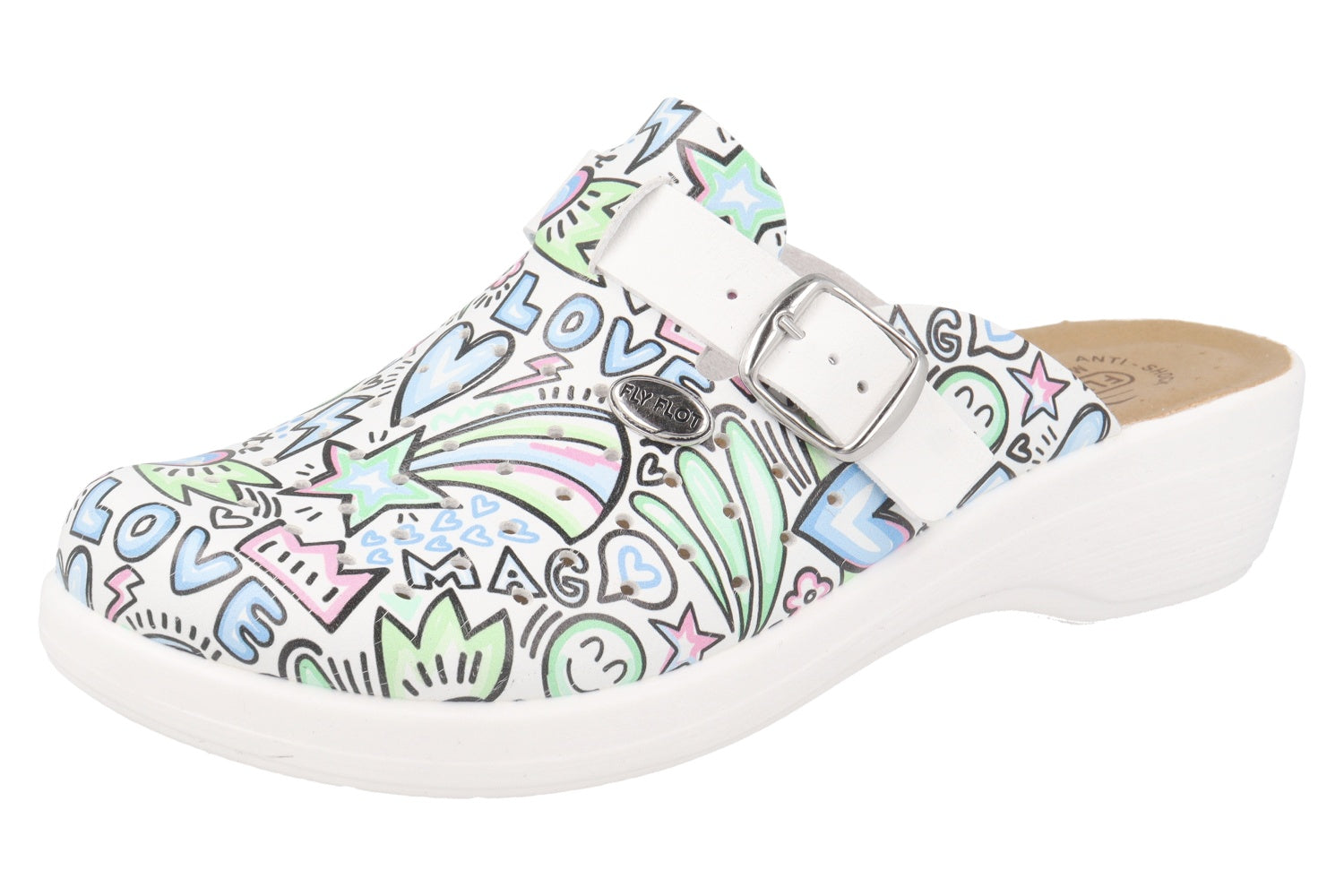 fly-flot-damen-pantolette-evopell-mit-schnalle-4-5-cm image 1