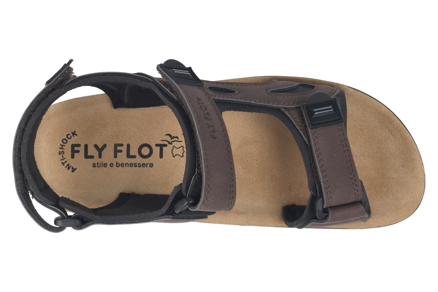 fly-flot-herren-sandale-ecopelle-mit-klett-und-leder-fu-bett image 6