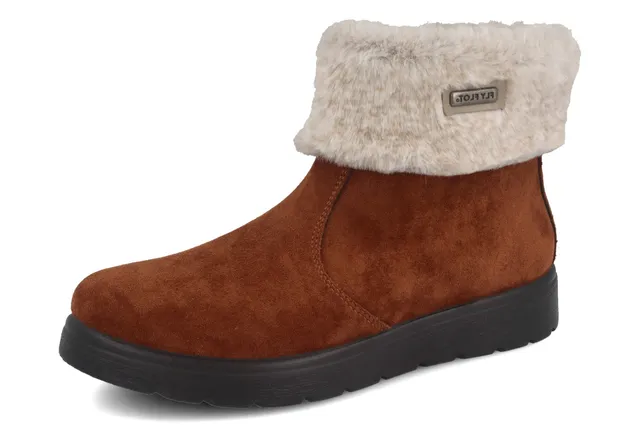 fly-flot-damen-stiefel-hausschuh-aus-microfaser-und-pl-sch-mit-memory image 1