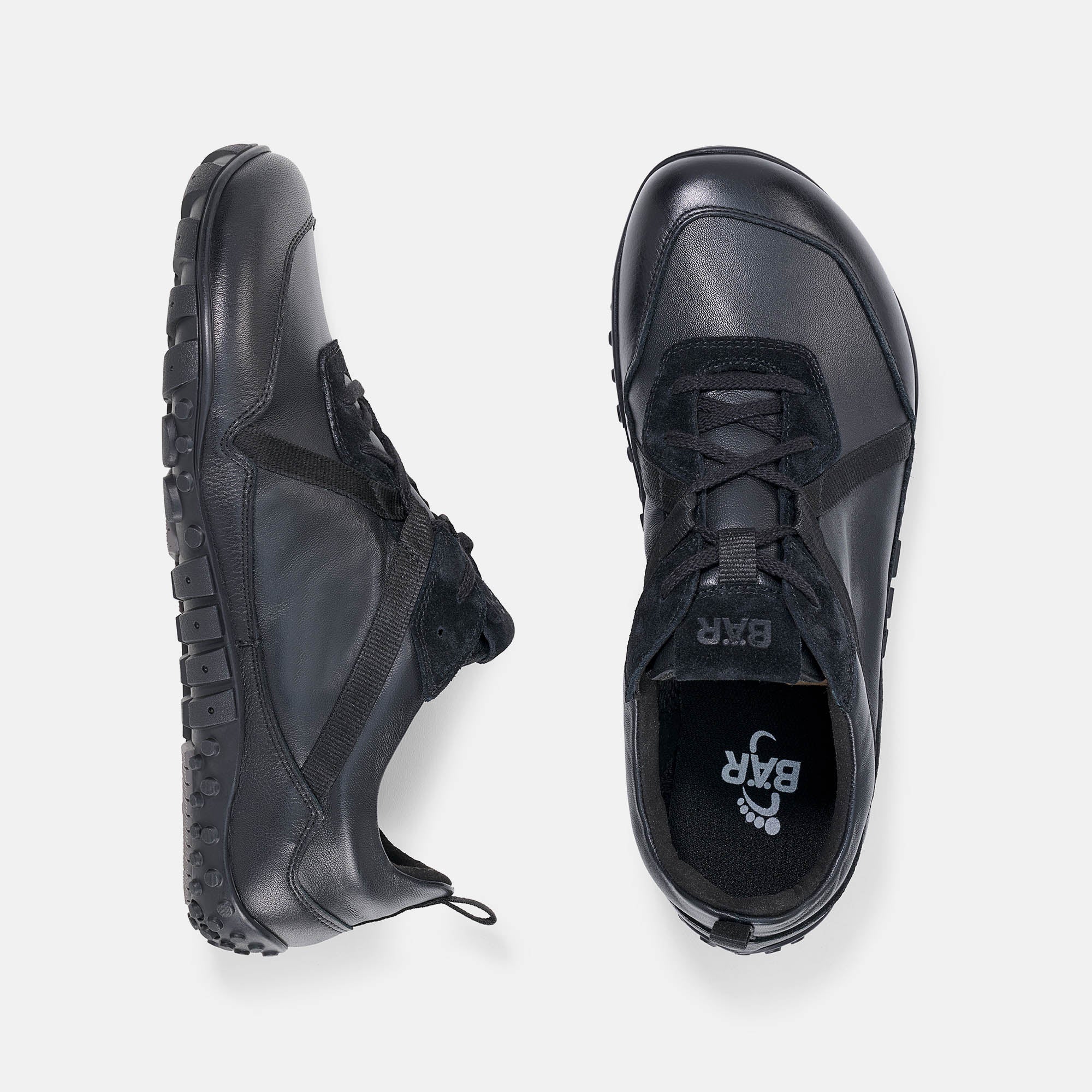 b-r-junis-herren-barfu-sneaker-schwarz-wei image 5