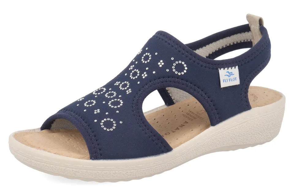 fly-flot-damen-sandale-aus-elastischer-mikrofaser-mit-leder-fu-bett-4-cm-2 image 1
