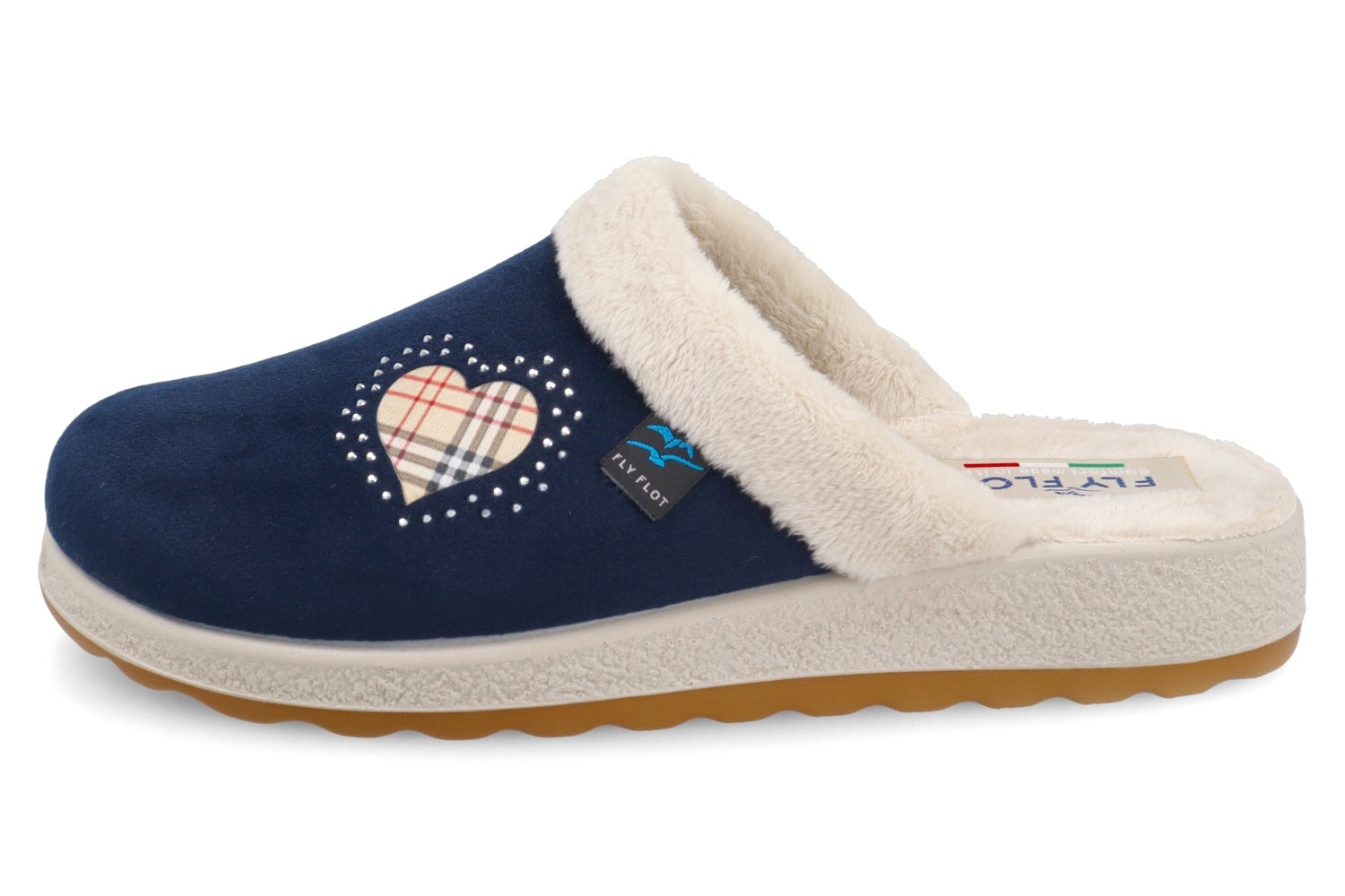 fly-flot-damen-pantolette-aus-weicher-microfibra-mit-pl-sch-fu-bett-3-cm-sohle image 3