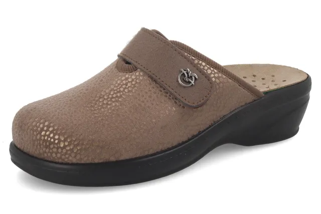fly-flot-damen-pantolette-stretch-microfaser-klett-lederfu-bett-5-cm image 1