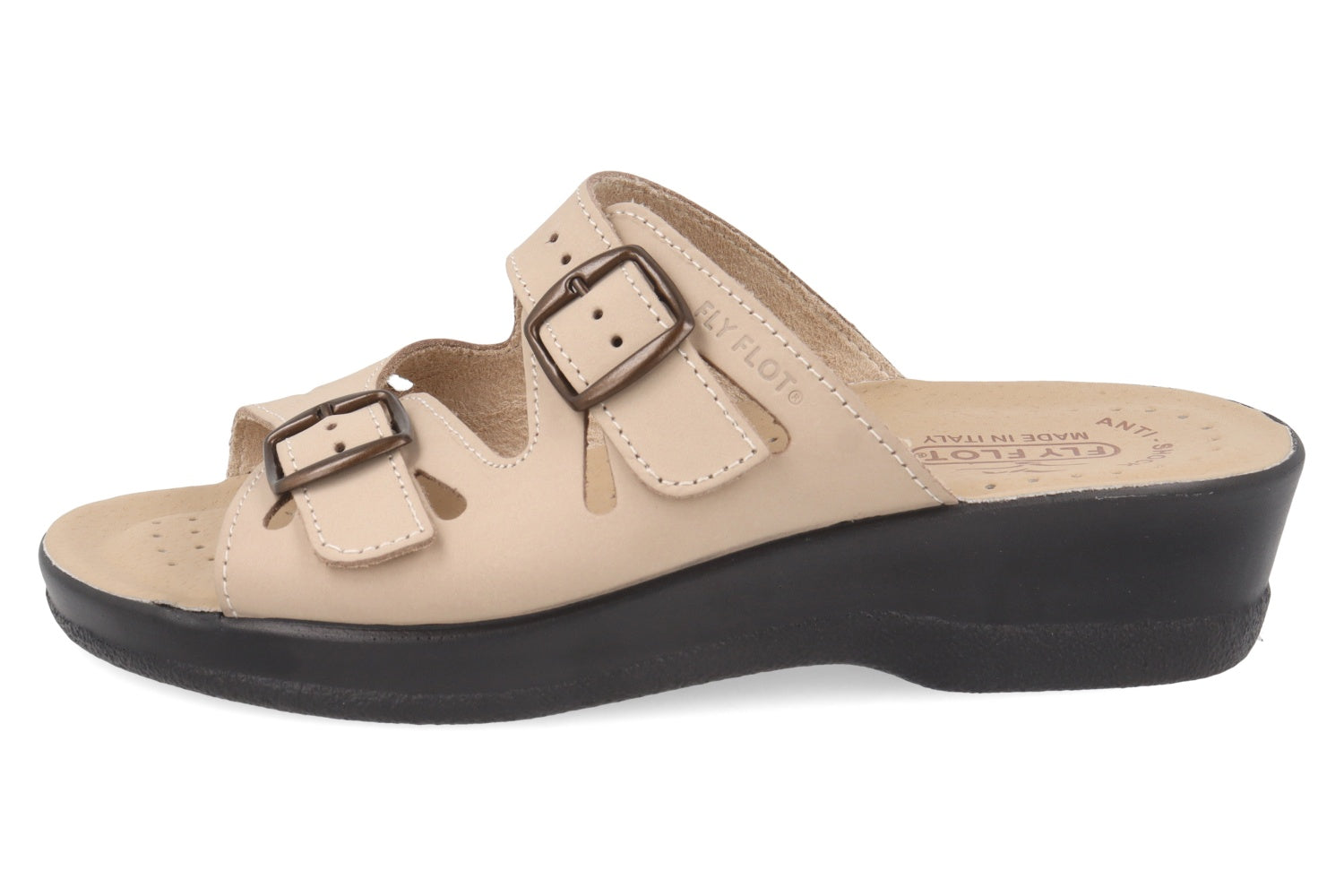 fly-flot-damen-pantolette-leder-mit-verstellbarer-schnalle image 7