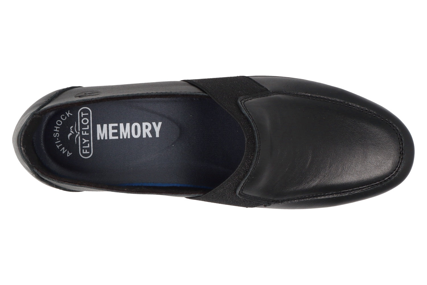 fly-flot-damen-lederschuh-aus-echtleder-mit-gummizug-und-memory-fu-bett image 2