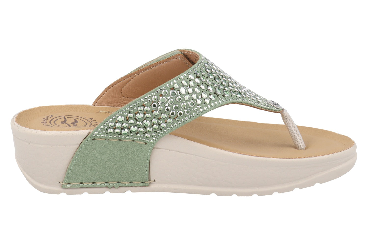 fly-flot-damen-pantolette-aus-weicher-microfaser-keilsohle-4-6-cm image 4