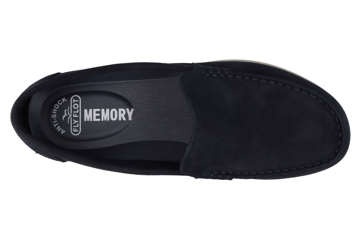 fly-flot-herren-mokassin-aus-leder-mit-memory-sohle-3-cm image 2