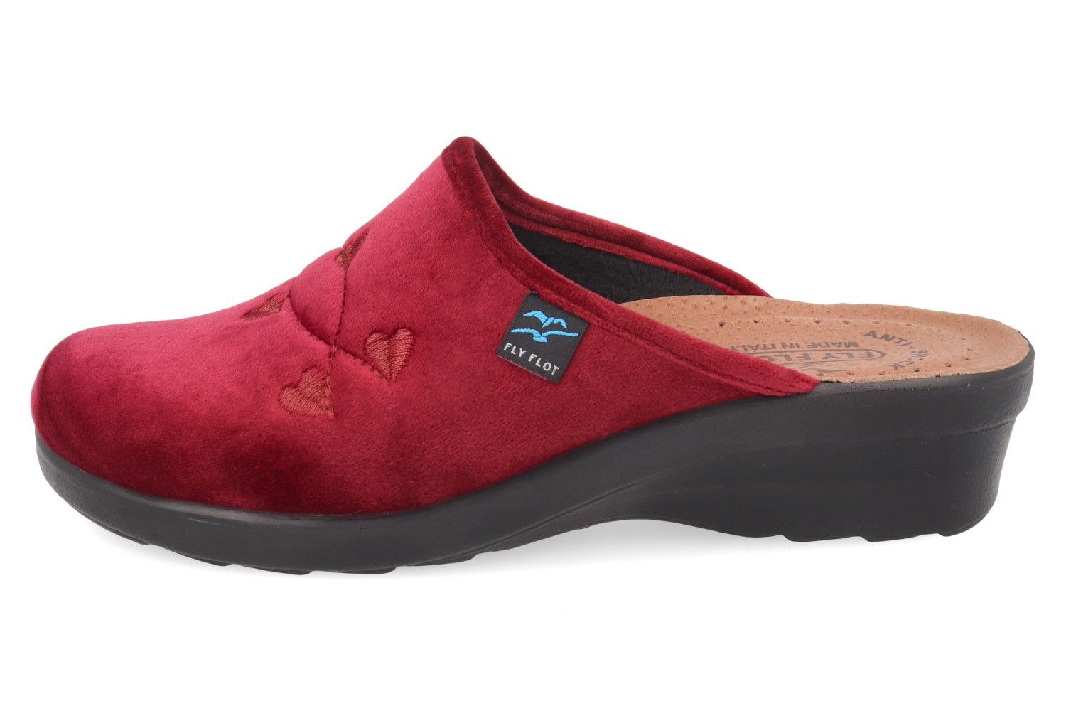 fly-flot-damen-pantolette-aus-weicher-microfaser-leder-polster-4-cm-sohle image 3