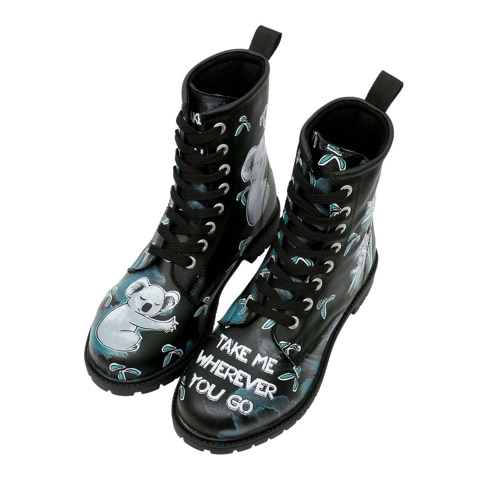 dogo-boots-koala-hug-vegane-damen-stiefeletten-bunt image 1