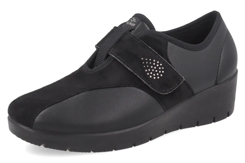 fly-flot-damen-komfort-schuh-microfaser-elastic-mit-klettverschluss-4-8-cm image 1