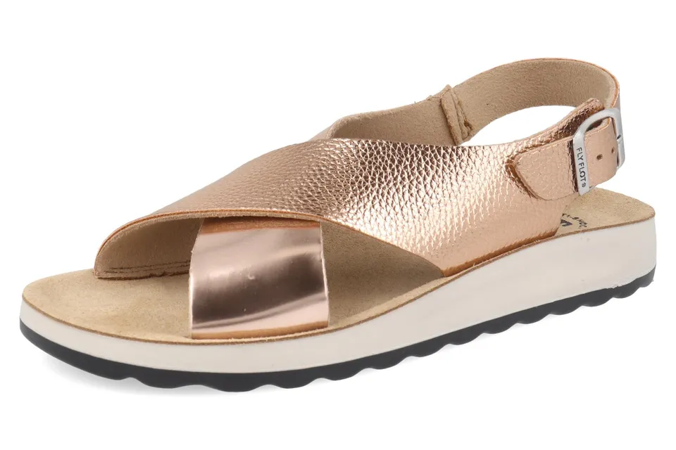 fly-flot-damen-sandale-aus-ecopelle-mit-klettriemen-leder-fu-bett image 1