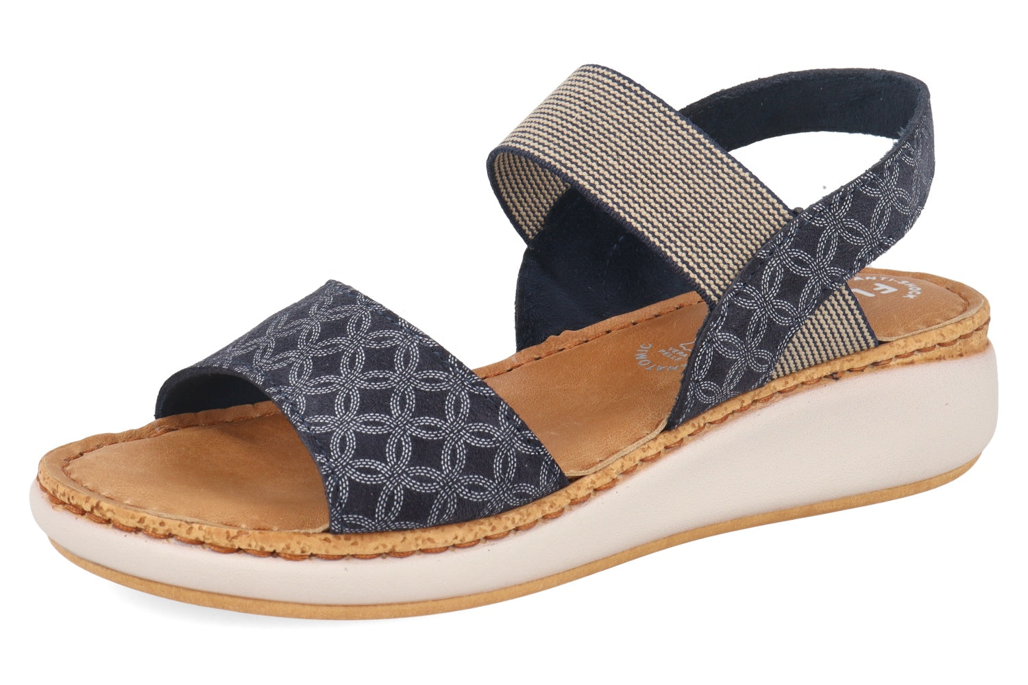 fly-flot-damen-sandale-aus-leder-verstellbarer-riemen-4-cm-sohle image 1