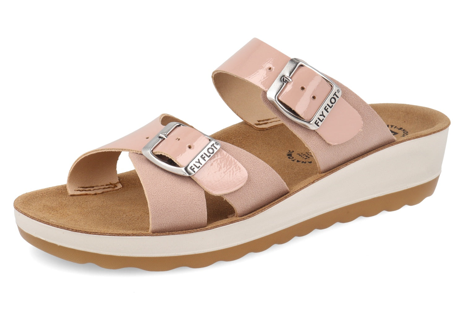 fly-flot-damen-pantolette-aus-microfaser-mit-schnalle-und-lederfu-bett image 5