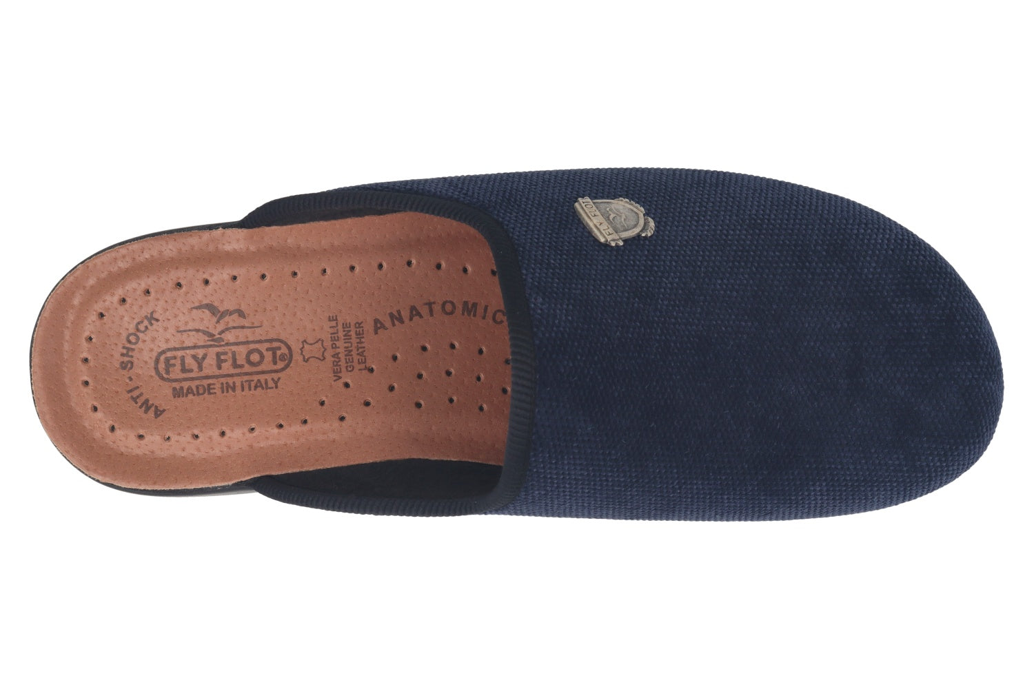 fly-flot-herren-pantolette-aus-weicher-microfaser-mit-leder-fu-bett image 2
