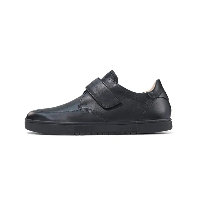 b-r-benno-herren-slipper-grau-schwarz-casual-leder image 1