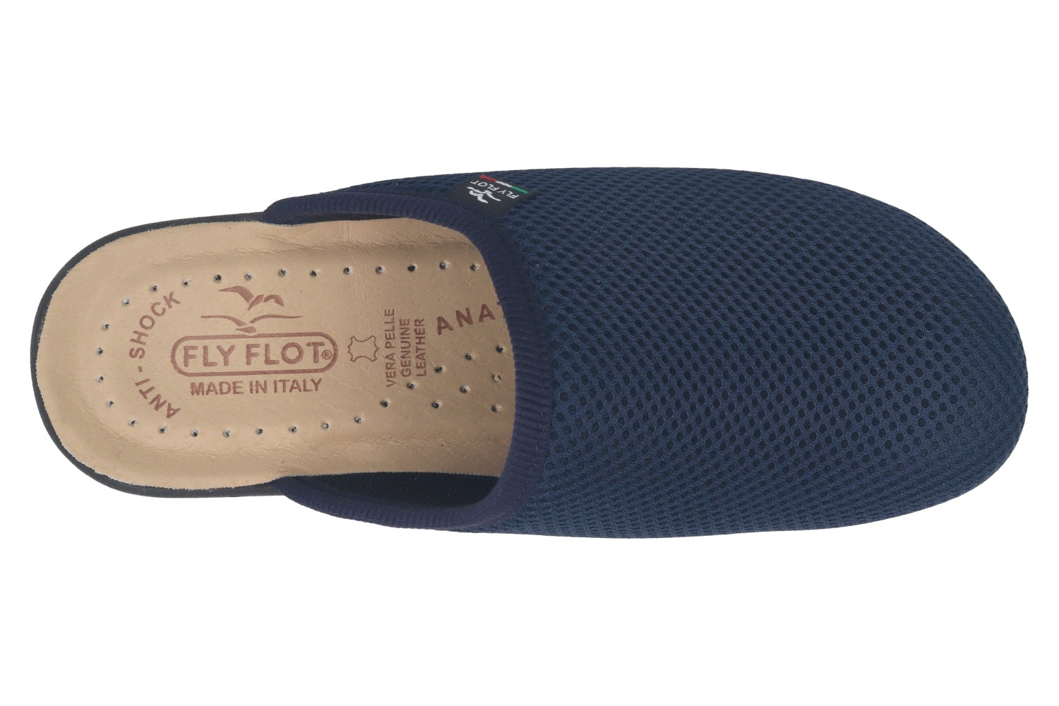 fly-flot-damen-pantolette-aus-elastischem-netz-leder-fu-bett-3-5-cm image 2