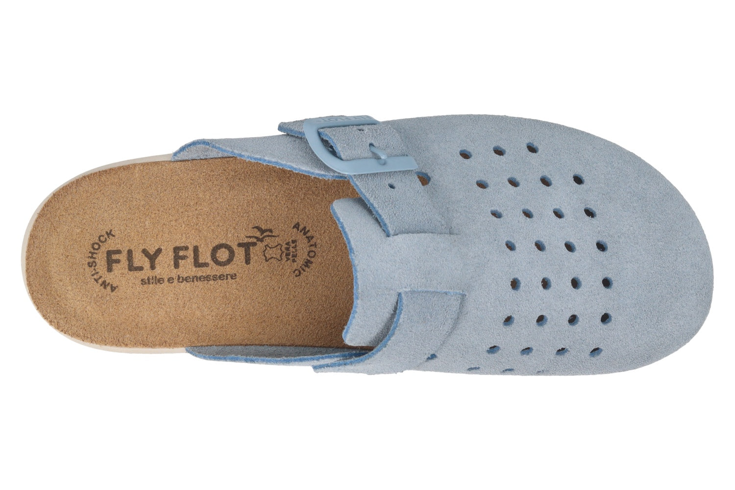 fly-flot-damen-pantolette-aus-leder-mit-verstellbarem-riemen image 2