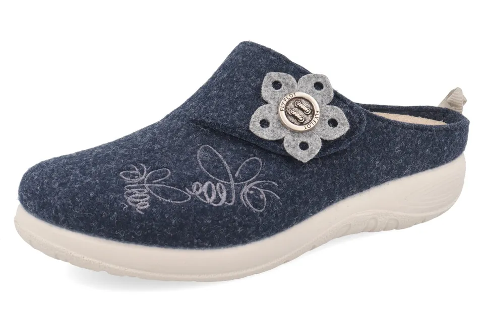 fly-flot-damen-ciabatta-hausschuh-aus-recyceltem-pet-mit-klettverschluss image 1