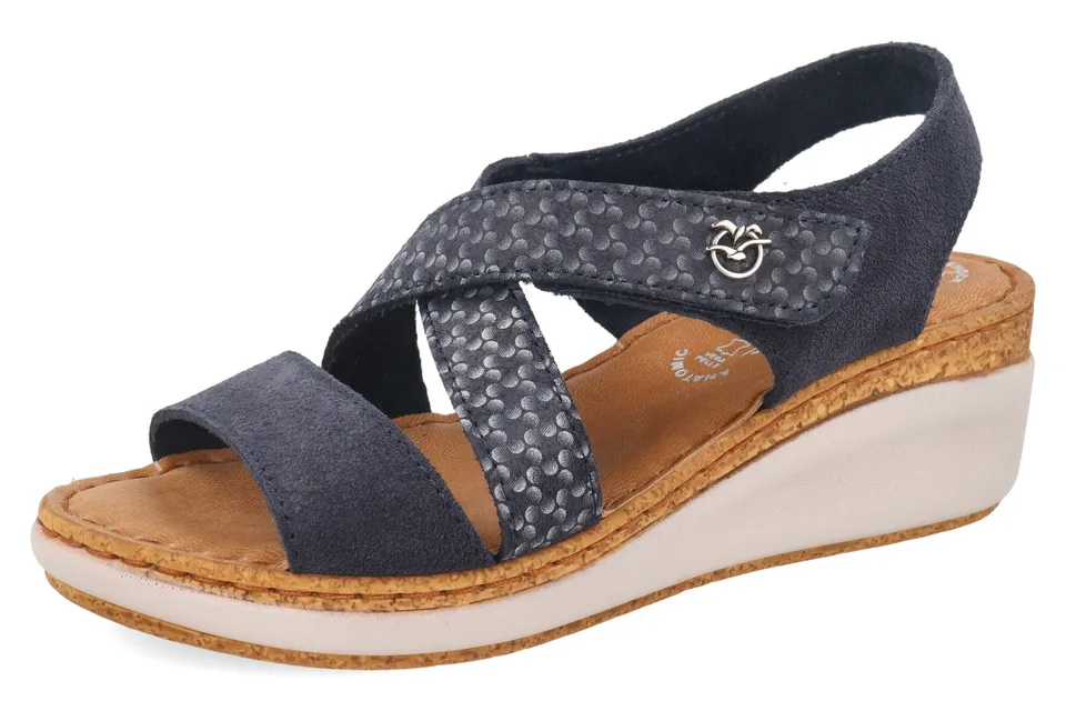 fly-flot-damen-sandale-aus-leder-mit-klett-und-6-cm-sohle image 1