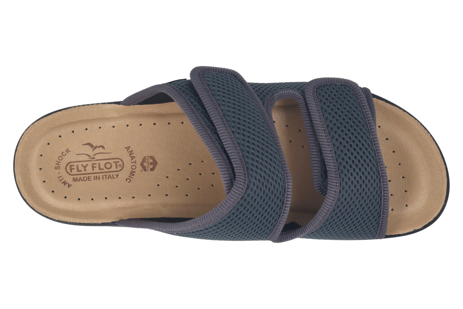 fly-flot-herren-ciabatta-aus-elastischem-netz-pantoffel-mit-klett-und-4-cm-sohle image 6