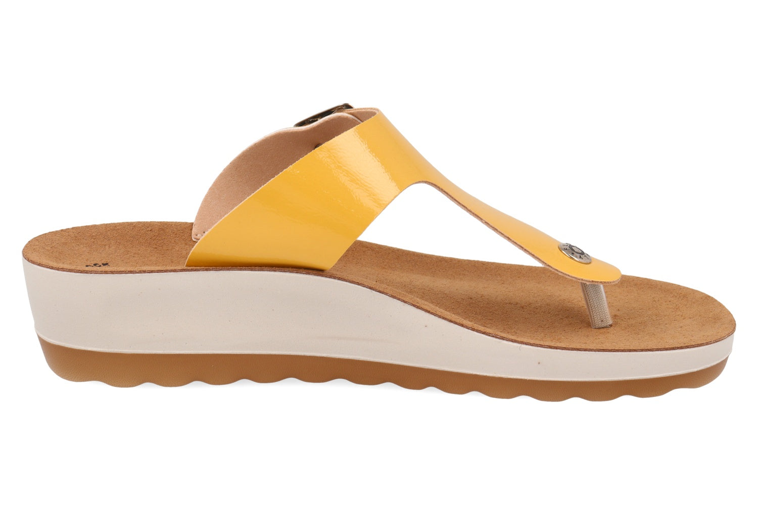 fly-flot-damen-pantolette-stoff-mit-schnalle-und-leder-fu-bett image 4