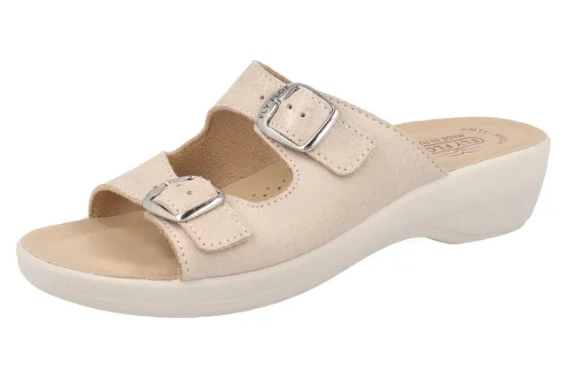 fly-flot-damen-pantolette-aus-weicher-microfibra-mit-schnalle-leder-fu-bett-anti image 1