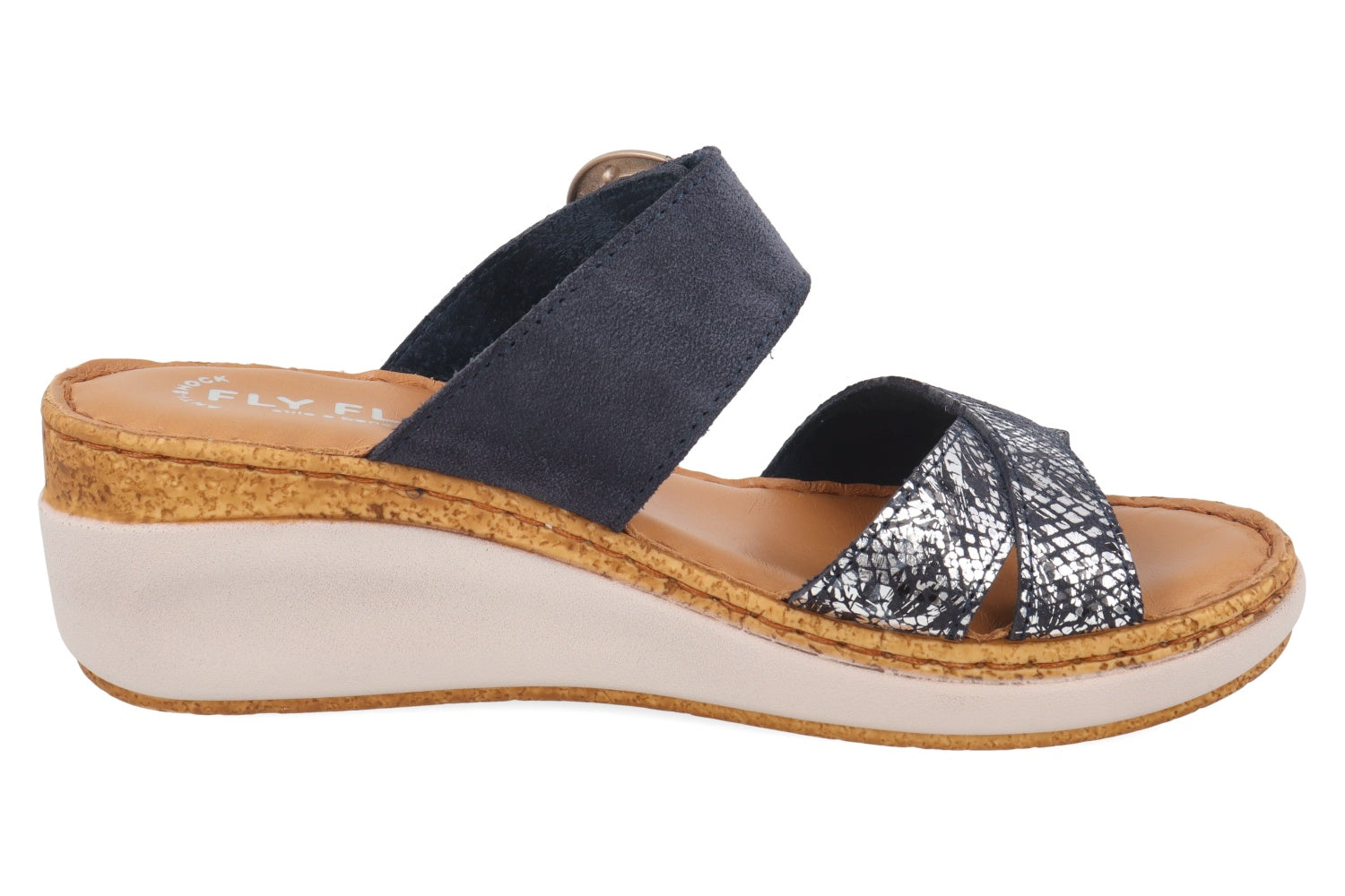 fly-flot-ciabatta-damen-pantolette-aus-echtleder-keil-6-cm-leder-fu-bett image 4