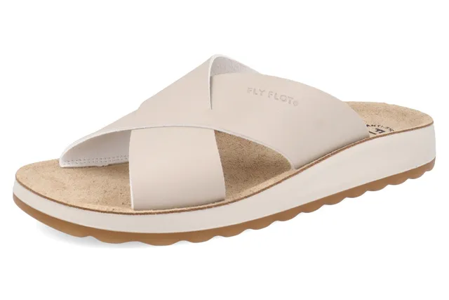 fly-flot-damen-pantolette-aus-weicher-microfibra-mit-leder-fu-bett image 1