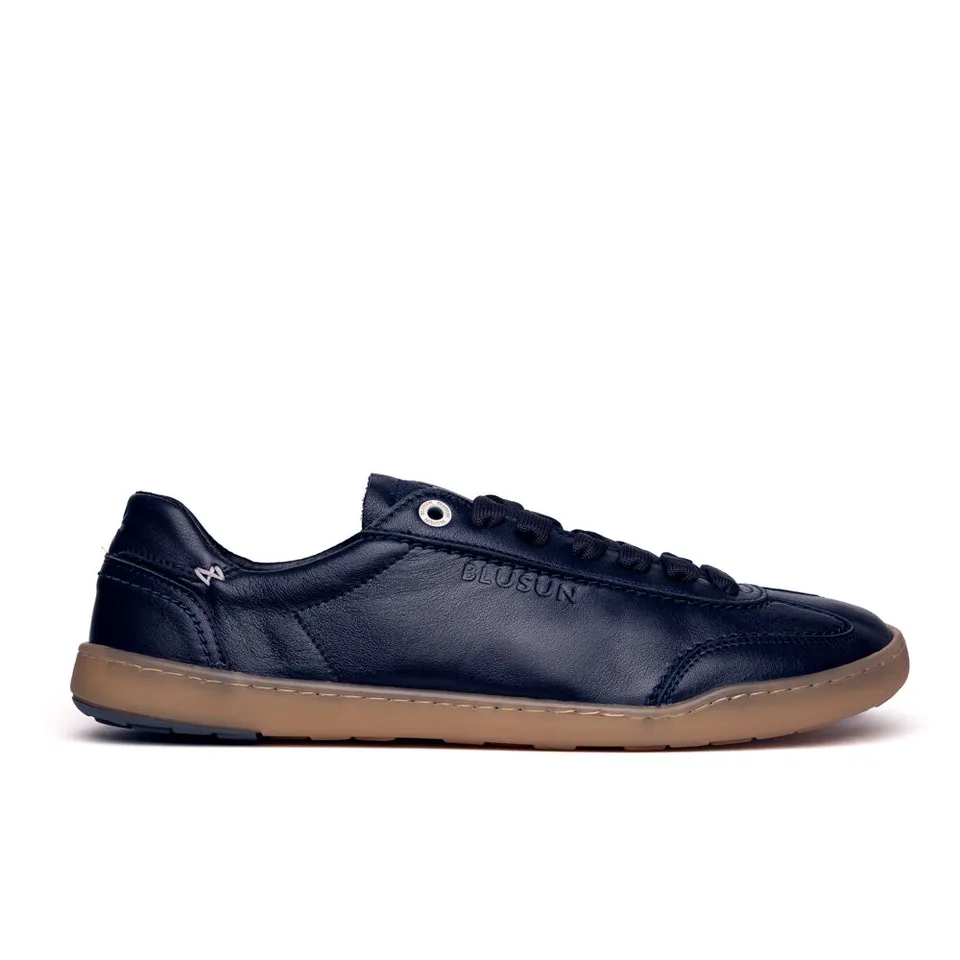 blusun-blsn-220m-herren-barfu-sneaker-navy-blue-glattleder image 1