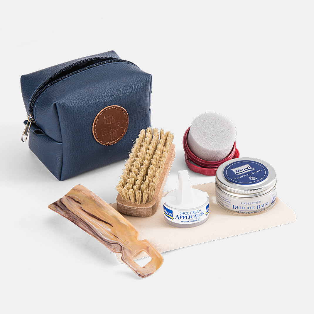 b-r-schuhpflege-set-in-ledertasche-rot-6-teilig image 3