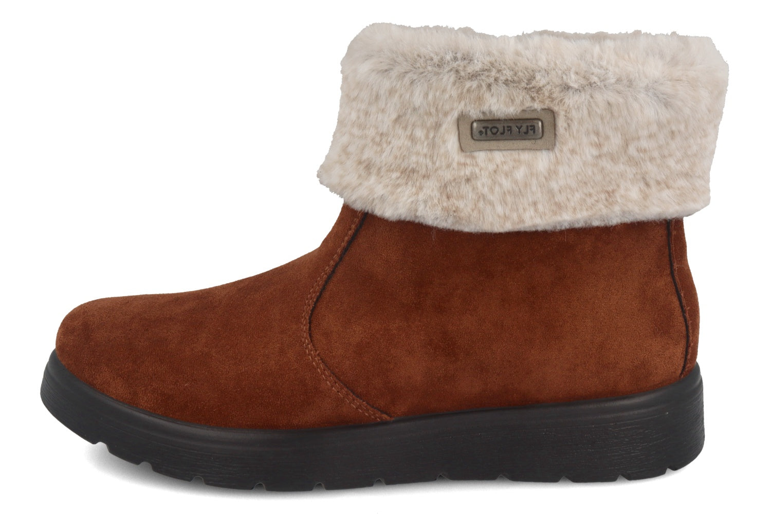 fly-flot-damen-stiefel-hausschuh-aus-microfaser-und-pl-sch-mit-memory image 3