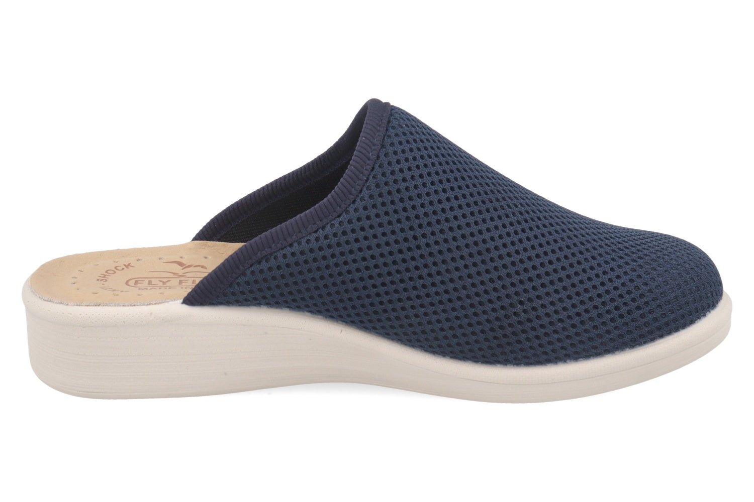 fly-flot-damen-pantolette-aus-elastischem-netz-mit-leder-fu-bett image 4