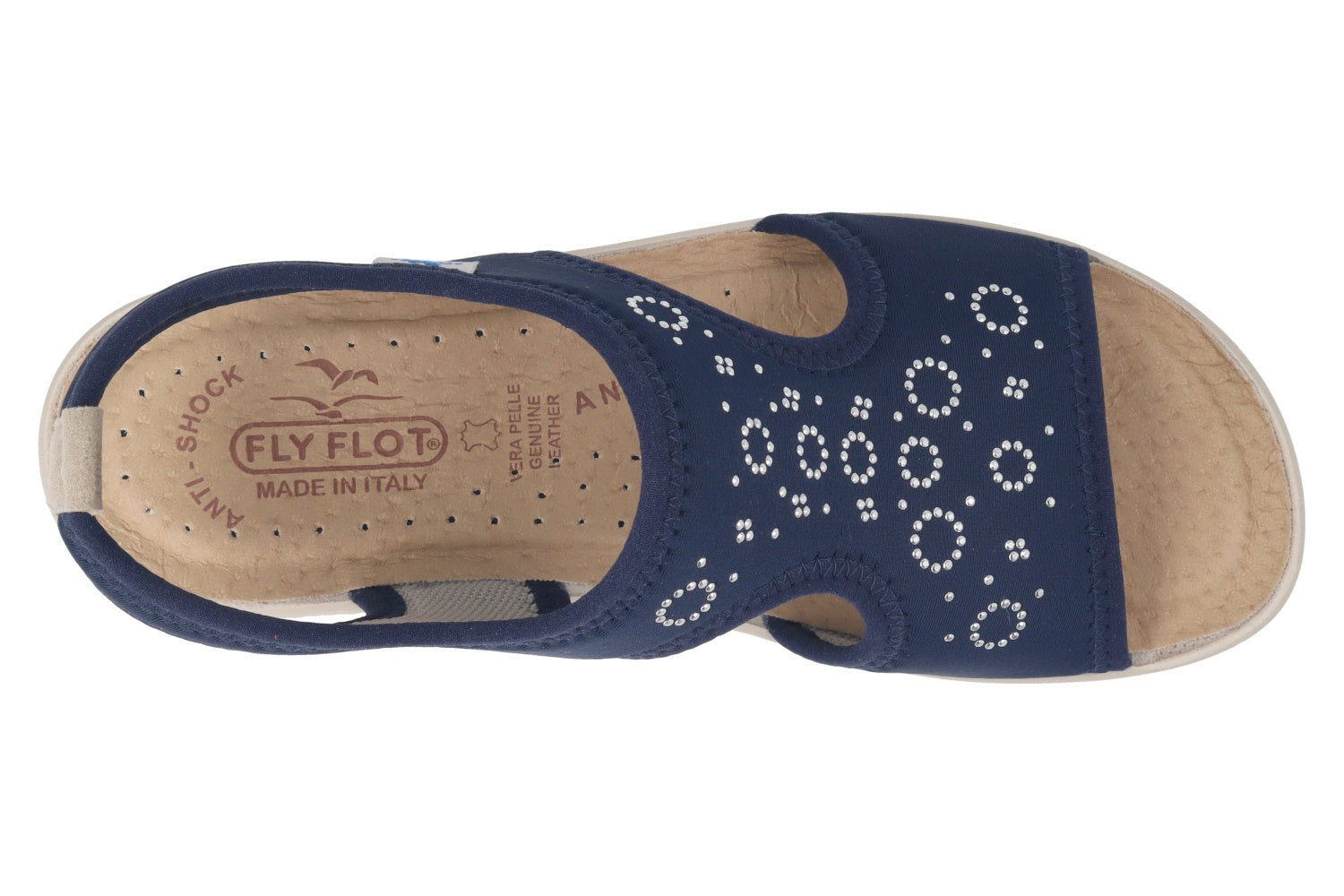 fly-flot-damen-sandale-aus-elastischer-mikrofaser-mit-leder-fu-bett-4-cm-2 image 2