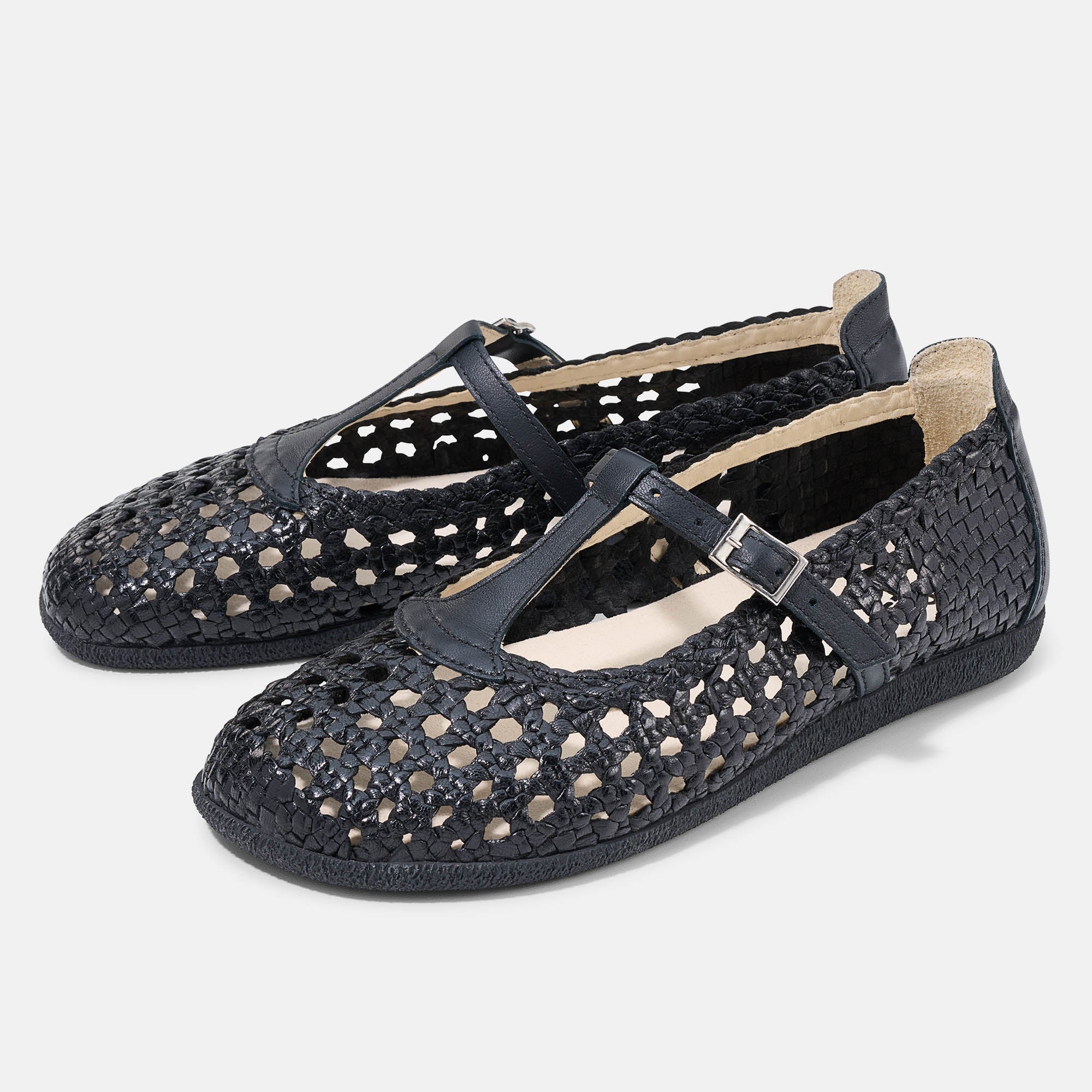 b-r-colleen-damen-ballerina-schn-rschuhe-elegant image 2