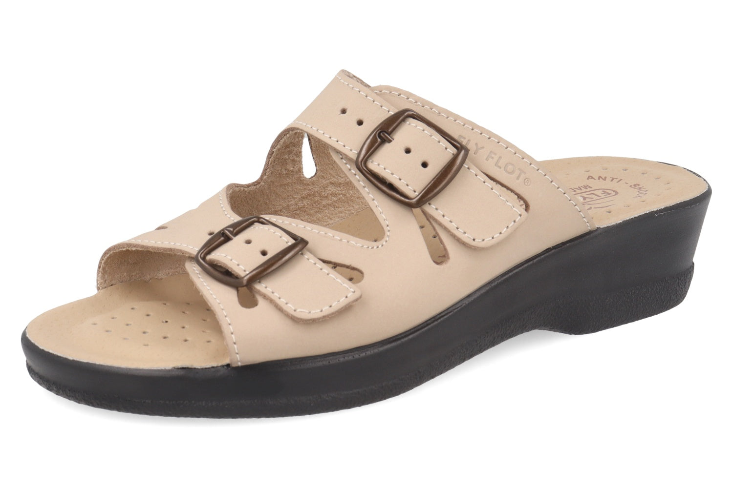 fly-flot-damen-pantolette-leder-mit-verstellbarer-schnalle image 5