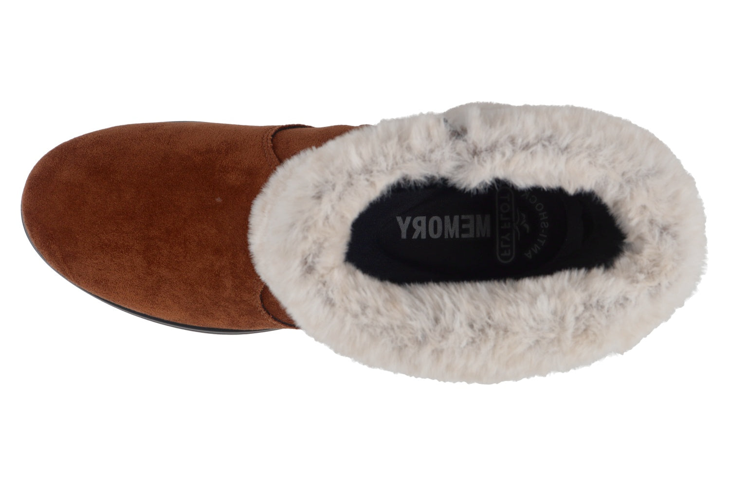 fly-flot-damen-stiefel-hausschuh-aus-microfaser-und-pl-sch-mit-memory image 2