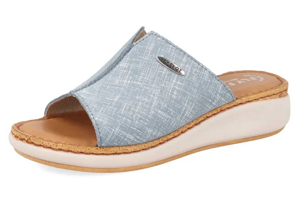 fly-flot-damen-pantolette-aus-leder-mit-anti-shock-fu-bett image 1